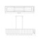 Z-Lite Glacier Linear Chandelier, 7-Light, 11.75 In.W x 53.5 In.L x 11.5 In.H, Modern Gold/Clear 1943-53L-MGLD - alternate 5